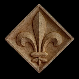 sculpture fleur de lys