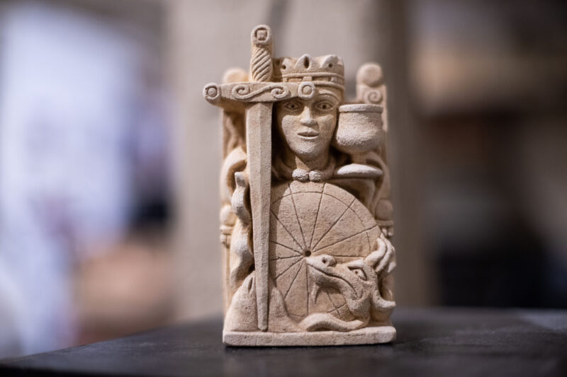sculpture du roi Arthur